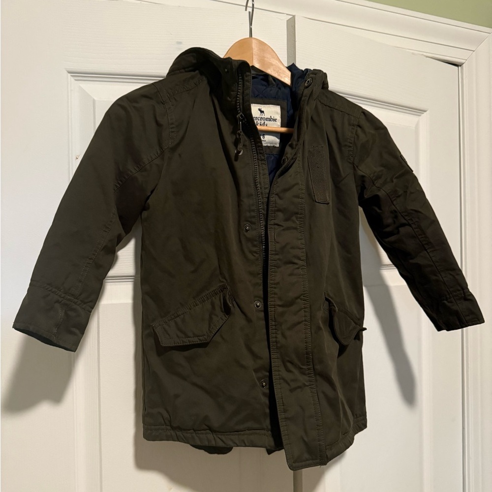 Abercrombie Kids Olive Hooded Fall/Winter Jacket